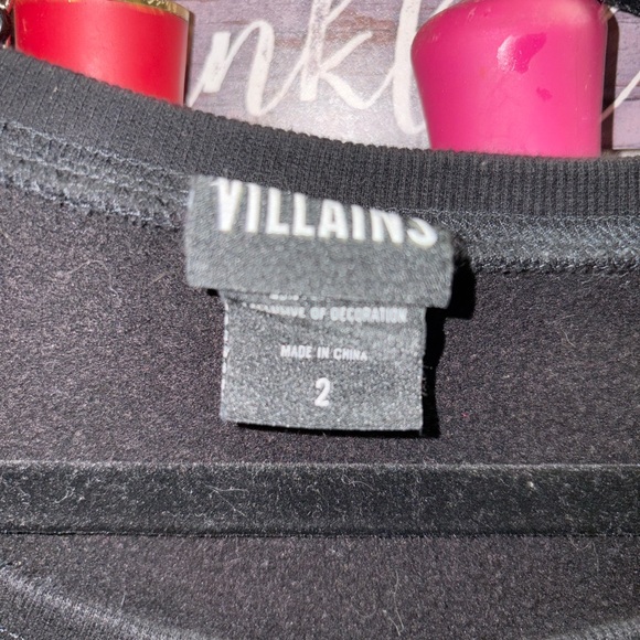 Villains Black Top sweatshirt - Picture 2 of 5